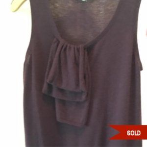 Ann Taylor 100% cashmere ruffled top